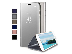 Buch-Art Spiegel-Kasten für iPhone 7/8 Plus Silber