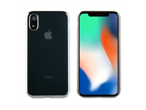 Hülle iPhone XR Bling Transparent Muvit Life Silber