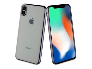 Hülle iPhone XS Max Bling Transparent Muvit Life Schwarz