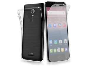 Schwarze Abdeckung, SBS   Schutzfolie Crital Alcatel Onte Touch Pop C3