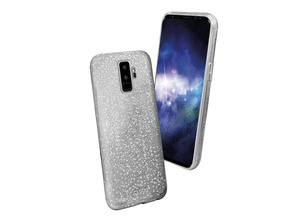 Cover Sparky Glitter für Samsung Galaxy S9+SBS Silber