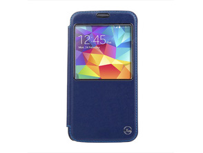 Flip Cover Windowed Samsung Galaxy S5 G900 Schwarz / Grün