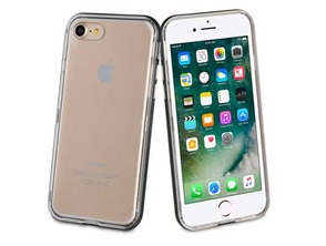Add to cart TPU Transparent Cover + 2 Bumpers (Black/Silver) iPhone 7 Muvit Life TPU Transparent Cover + 2 Bumpers (Black/Silver) iPhone 7 Muvit Life