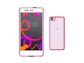 Gummy Case Bq Aquaris M5 Pink