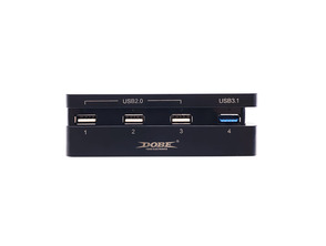 Add to cart USB Hub 4 Ports für PS4 Slim Schwarz USB Hub 4 Ports für PS4 Slim Schwarz