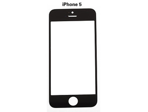 iPhone 5/5S/5C/SE Front Glas Schwarz