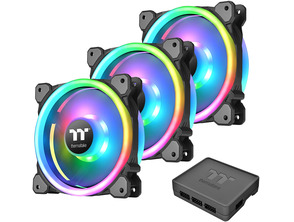 Add to cart Kit 3 Ventiladores Thermaltake Riing Trio 14 cm RGB Kit 3 Ventiladores Thermaltake Riing Trio 14 cm RGB