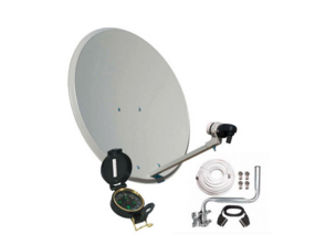 Antennen 80cm + LNB + Satellitenlokator + Installation Kit