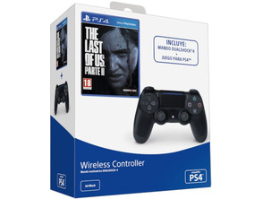 Mando Dualshock 4 Jet Schwarz + Der Letzte von uns Parte II