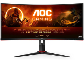 Add to cart Überwachen LED AOC CU34G2/BK 34 '' Curvo Negro Überwachen LED AOC CU34G2/BK 34 '' Curvo Negro