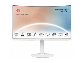 Add to cart Monitor MSI Modern MD271CPW 27 '' Curvo Blanco Monitor MSI Modern MD271CPW 27 '' Curvo Blanco