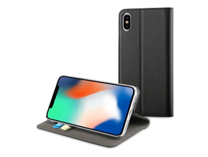 Folio iPhone XS Max Schwarz stand Muvit