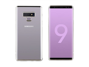 Hülle Samsung Galaxy Note 9 Bling Transparent, Rahmen Silber