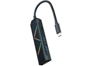 Nanokable Hub USB 3.1 Tipo C 10.16.0401 USB/USB-C/HDMI Negro