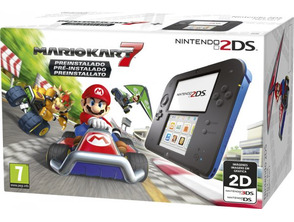 Nintendo 2DS Blau/Shwarz + Mario Kart 7