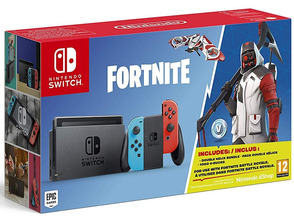 Nintendo Blauer Neon / Roter Neon + Fortnite (Download Code)