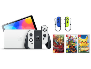 Add to cart Nintendo Switch OLED (Blanca) + 3 Juegos + Joy Con Set (Azul/Amarillo) Nintendo Switch OLED (Blanca) + 3 Juegos + Joy Con Set (Azul/Amarillo)