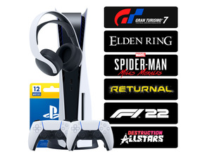 Add to cart Playstation 5 (1TB) + 2 Mandos + Headset + 6 Juegos + 12 Meses PSN Playstation 5 (1TB) + 2 Mandos + Headset + 6 Juegos + 12 Meses PSN