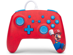 Power A Enhanced Wired Controller Woo-Hoo! Mario (Rot)