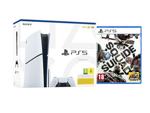 PS5 WHITE SLIM 1TB + Suicide Sauad: KILL THE JUSTICE LEAGUE