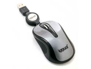Iggual Mini Optical Mouse 1200 DPI Grey