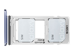 DualSIM-Kartenfach - Samsung Galaxy S9 / S9 Plus Blau