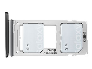 DualSIM-Kartenfach - Samsung Galaxy S9 / S9 Plus Schwarz