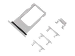 SIM-Kartenfach + seitliche Tasten - iPhone 8 Plus Weiss