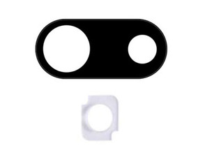 Rear Camera Lens Cover with LED Difussor iPhone 7 Plus Black