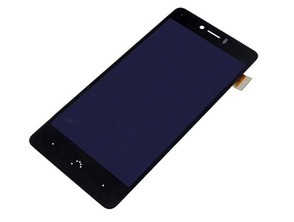 Full Front Replacement BQ Aquaris U Black/Anthracite Grey