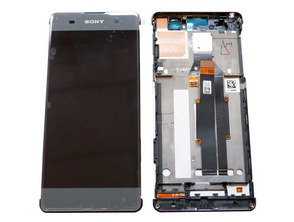 Full Front Assembly with Frame for Sony Xperia XA Black