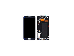 Ersatz Bildschirm   Rahmen Samsung Galaxy S6 Edge Black