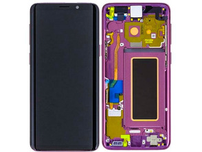 Ersatz Bildschirm   Rahmen Für Samsung Galaxy S9 Violett
