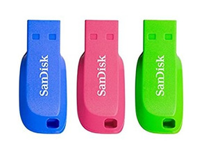 Add to cart Sandisk Cruzer Blade Usb Flash drive 3-pack - 16gb Sandisk Cruzer Blade Usb Flash drive 3-pack - 16gb