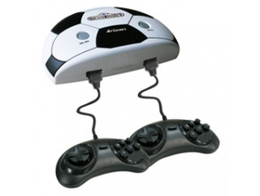 Console Megadrive + Sensible Soccer + 2 joypad + 10 games