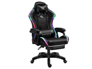 Add to cart Silla Gaming PowerGaming LED RGB con Reposapiés-Negro Silla Gaming PowerGaming LED RGB con Reposapiés-Negro