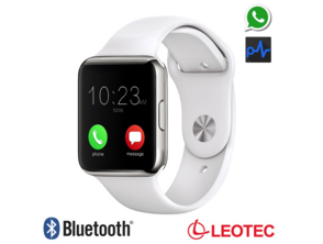 Smartwatch Leotec Bluetooth weißer Puls