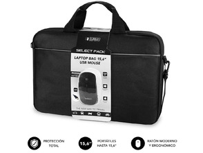 Subblim Select Pack para portátiles hasta 15.6 '' Negro