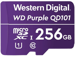 Add to cart Tarjeta de memoria MicroSD Western Digital Purple QD101 256GB XC Clase 10 Tarjeta de memoria MicroSD Western Digital Purple QD101 256GB XC Clase 10