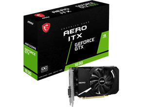 Add to cart Tarjeta Gráfica MSI GTX 1630 Aero ITX OC 4GB GDDR6 Tarjeta Gráfica MSI GTX 1630 Aero ITX OC 4GB GDDR6