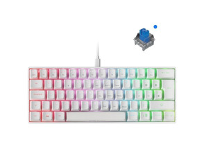Teclado Gaming Mecánico Mars Gaming MKMINIWBES/ Switch Azul/Blanco