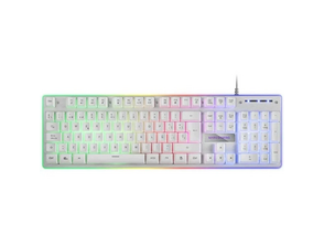 Teclado Gaming SemiMecánico Mars Gaming MK220ES/Blanco