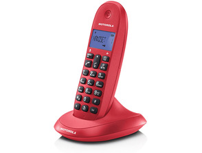Teléfono Inalámbrico DECT Digital Motorola C1001LB + Rojo