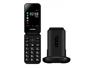 Teléfono Móvil Telefunken S740 für Personas Mayores Negro