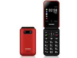 Teléfono Móvil Telefunken S760 für Personas Mayores Rojo