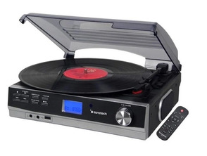 Tocadiscos Sunstech PXR23 Bluetooth/Radio FM/Conversor a MP3