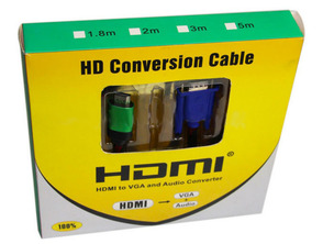 HDMI / VGA Adapter mit 5m Audio