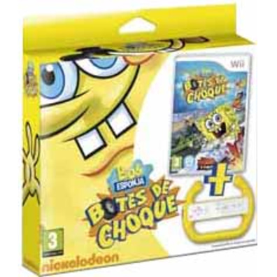 Bob Esponja - botes de Choque + Volante Wii