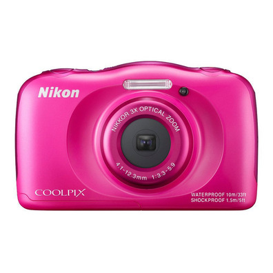 NIKON COOLPIX S33 Rosa KIT Aquarelle Kamera