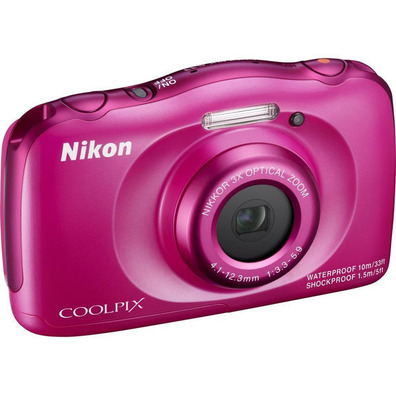NIKON COOLPIX S33 Rosa KIT Aquarelle Kamera